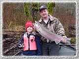 A nice catch on a father/son fishing trip down the Coastal Rivers.