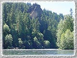A beautiful rock outcropping on the McKenzie.